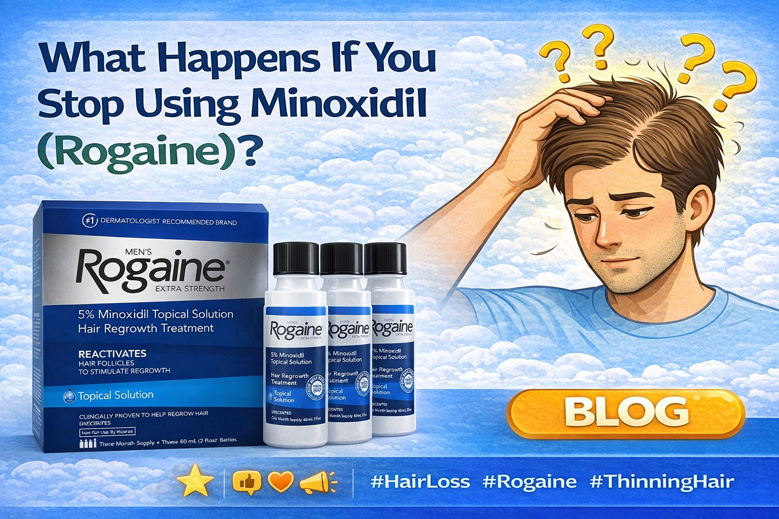 Rogaine &amp; Minoxidil: What Happens If You Stop?