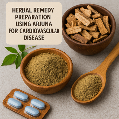 Herbal remedy preparation using Arjuna for cardiovascular disease
