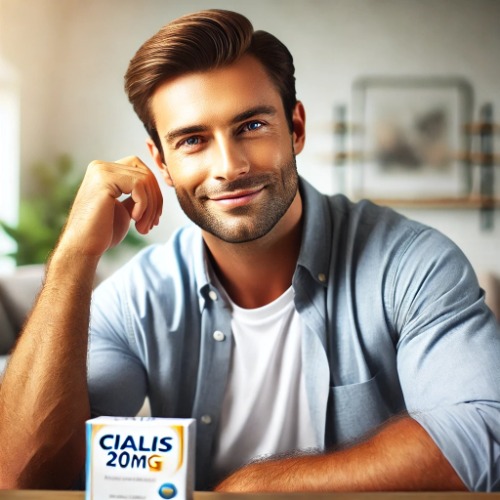 Man with a confident and satisfied expression after using Cialis