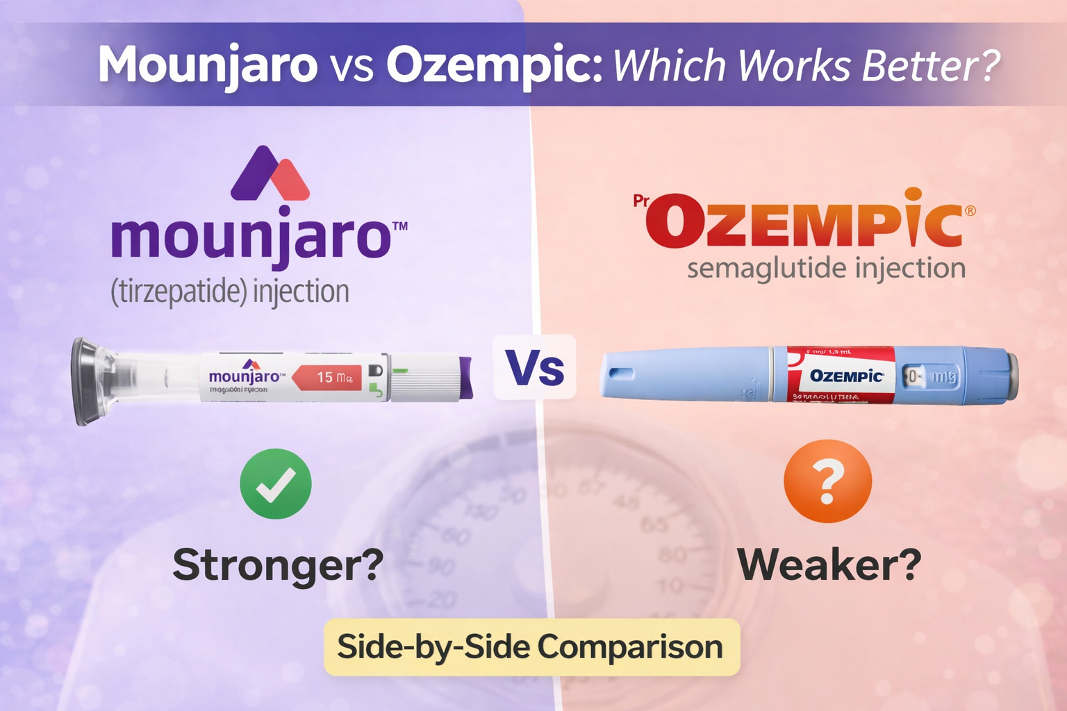Mounjaro vs Ozempic: Which Weight Loss Drug Works Better?