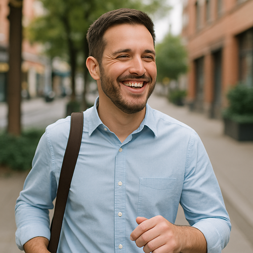A man regaining confidence and returning to daily life after taking Fildena 100mg