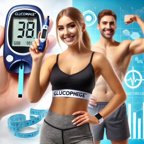 Fit person showing successful weight loss and blood sugar control after taking Glucophage