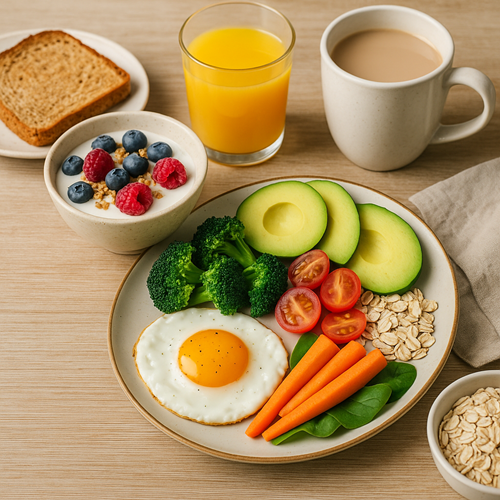 Nutritious breakfast table setup aimed at improving fertilit