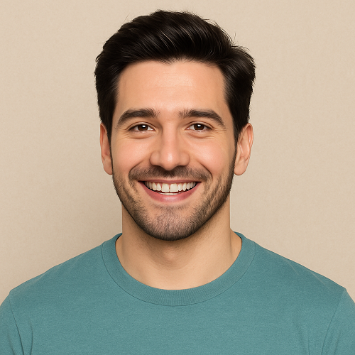 A man with fuller hair after taking Finpecia 1mg