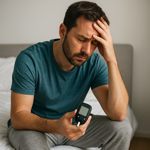 Man experiencing erectile dysfunction related to diabetes