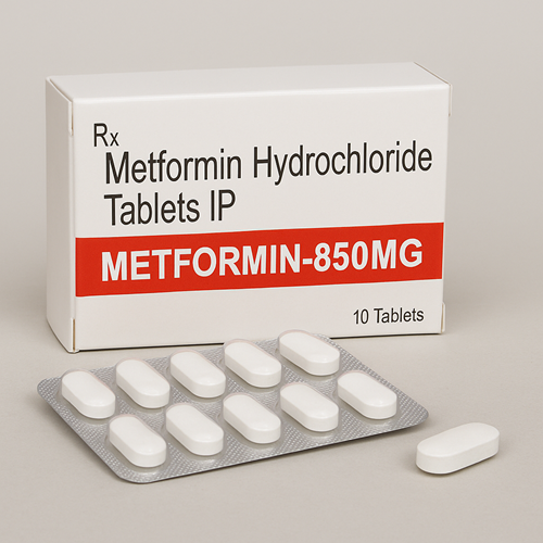 METFORMIN-850MG product photo clearly showing the product package and tablet