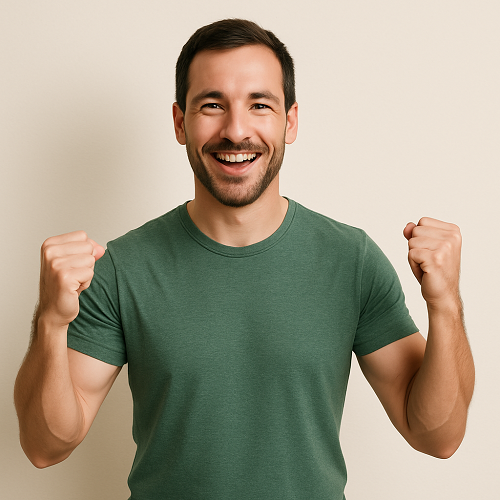 A patient showing vitality after experiencing weight loss and blood sugar control with Glyciphage 500mg