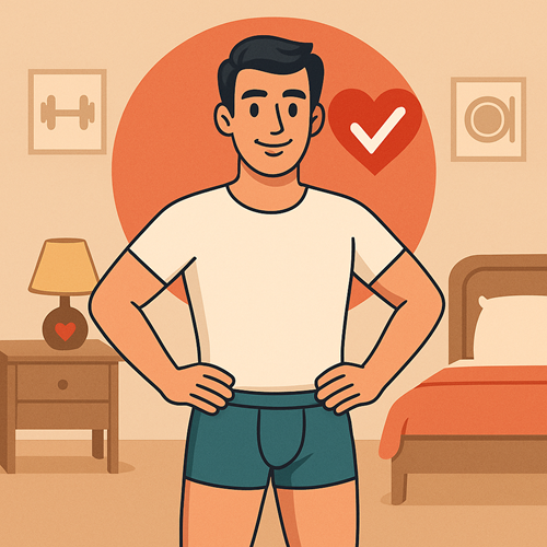 Ideal sexual lifestyle promoting male confidence and performance