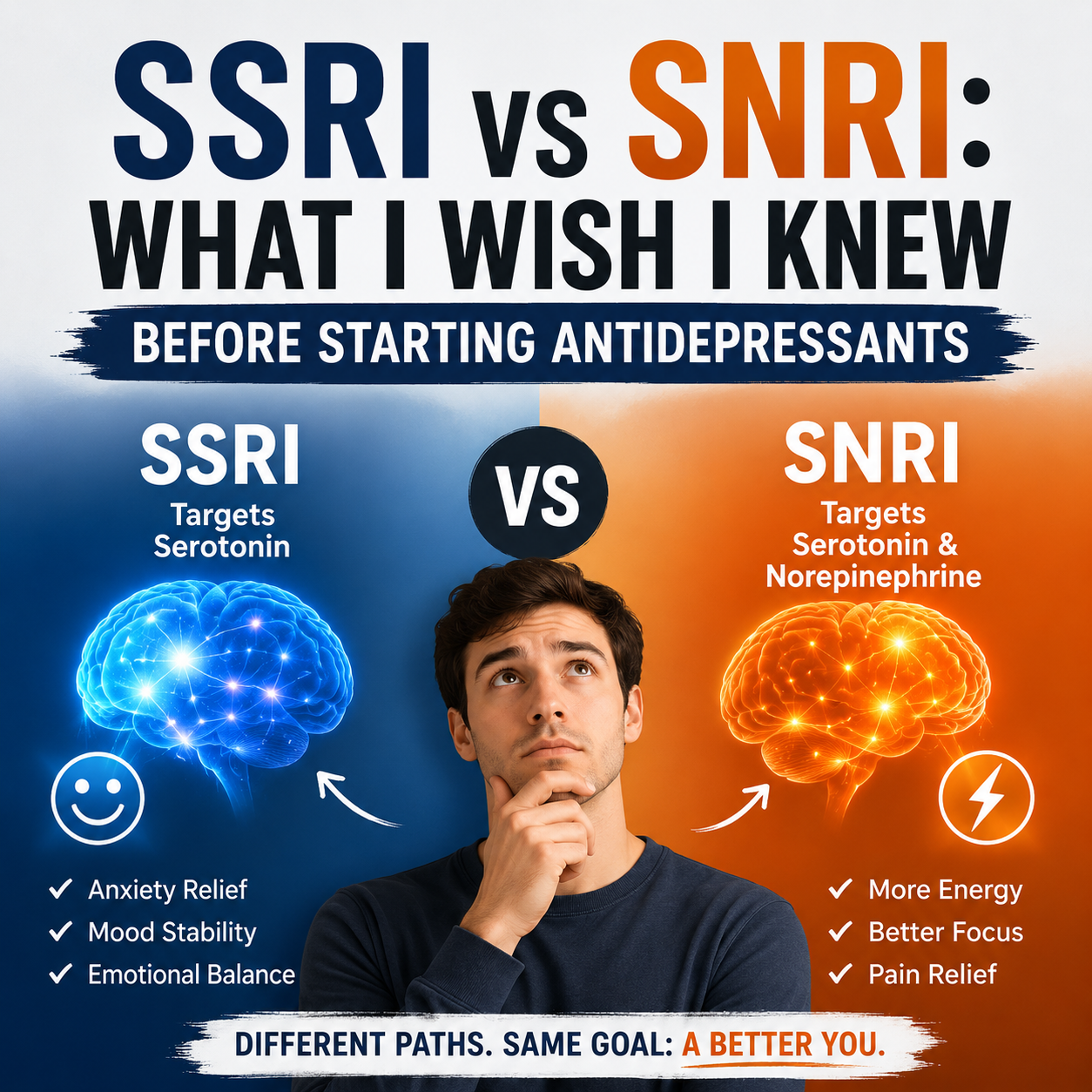SSRI vs SNRI: What I Wish I Knew Before Starting Antidepressants