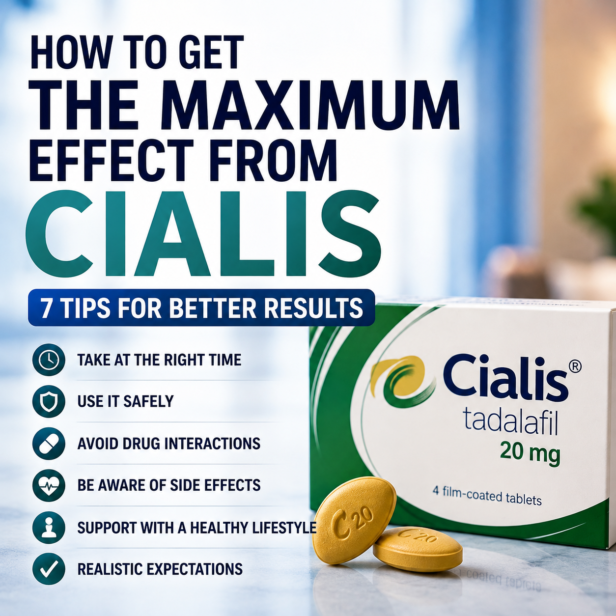 How to Get the Maximum Effect from Cialis: 7 Practical Tips for Better Results