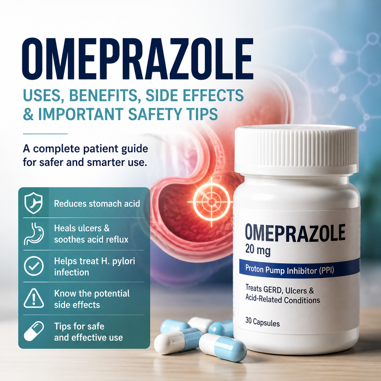 Omeprazole: Uses, Benefits, Side Effects, and Important Safety Tips