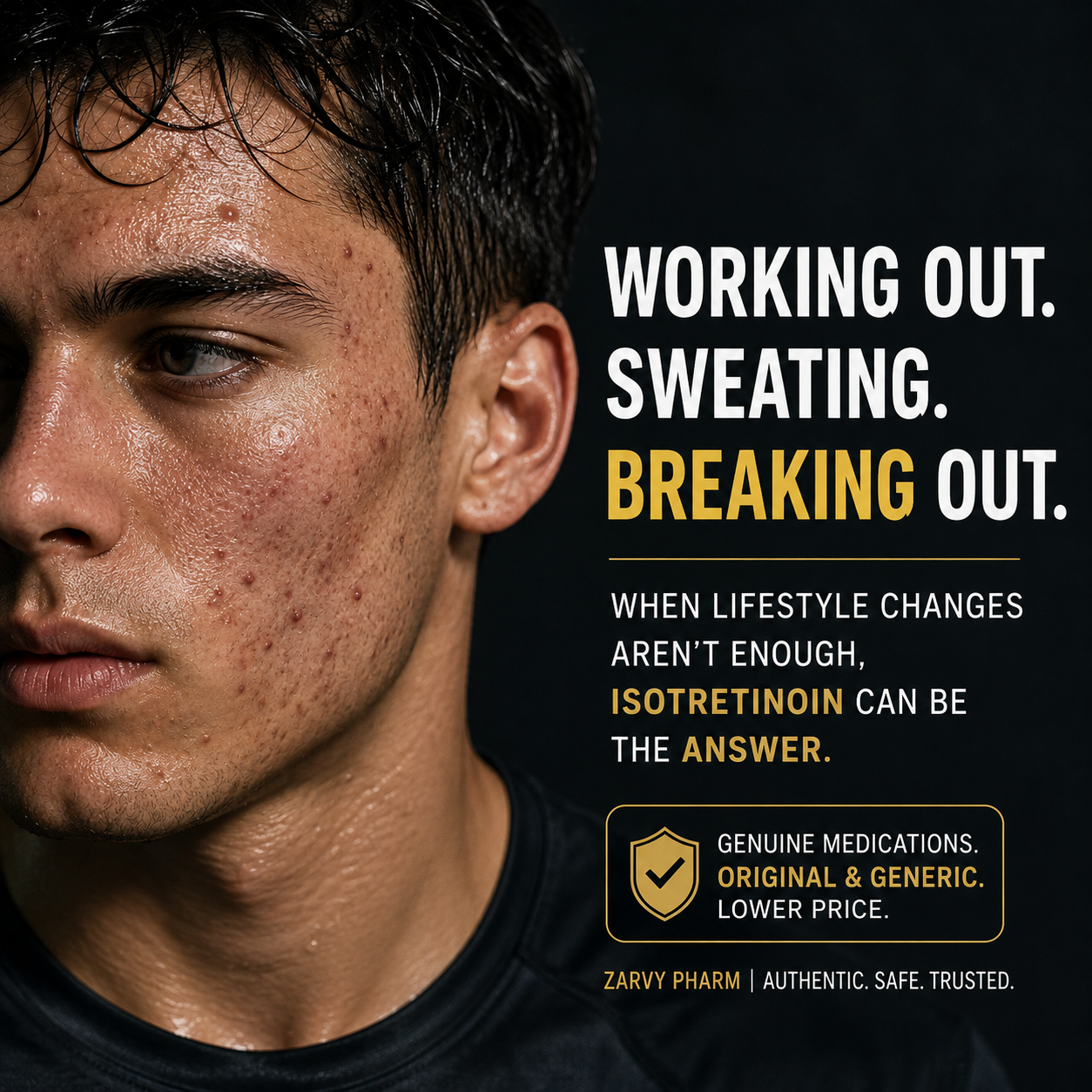 Working Out More and Suddenly Breaking Out? Why Exercise Can Make Acne Worse — and Where Isotretinoin Fits In