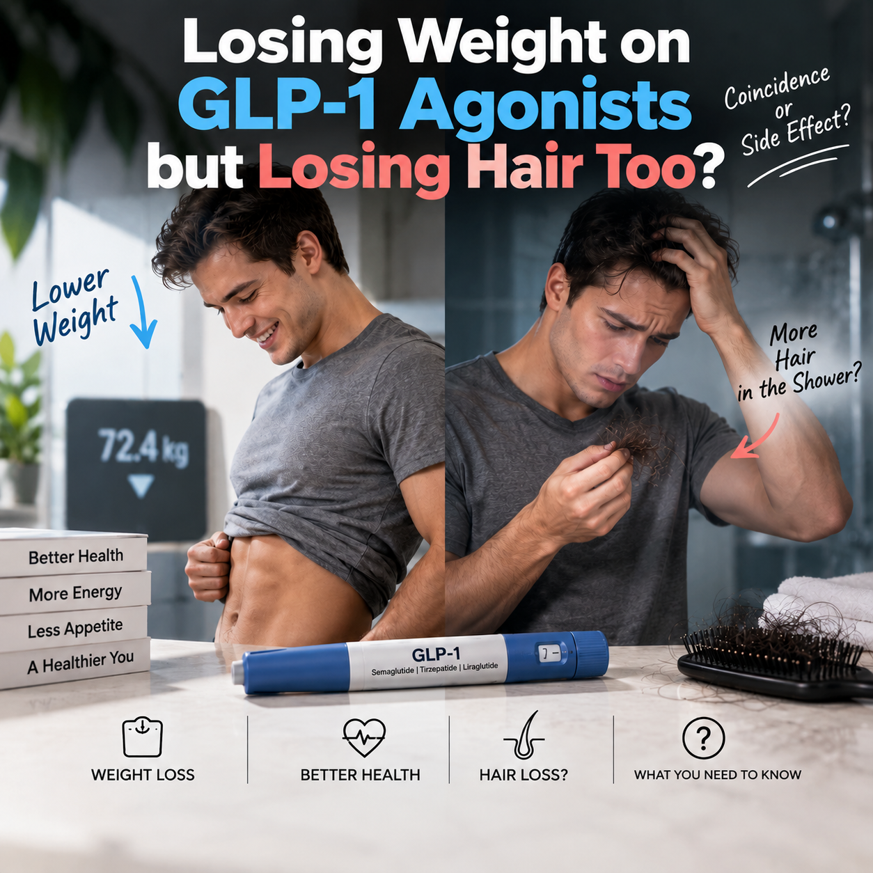 Losing Weight on GLP-1 Agonists but Losing Hair Too?