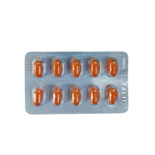 Accufine 40mg (Isotretinoin) blister pack showing 10 red capsules arranged in two rows