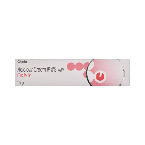 Acivir Cream 10gm box with antiviral topical tube displayed in front