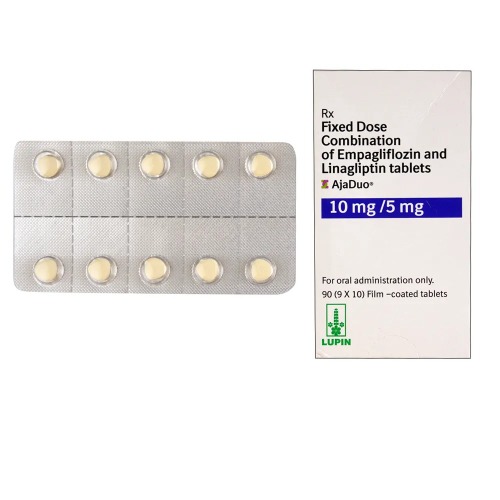 Ajaduo 10/5mg 90 tablets back side packaging