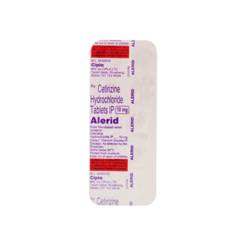 Allegra 30 tablets box with blister pack side view