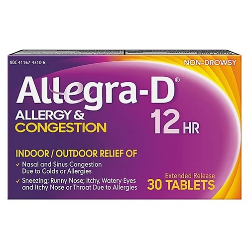 Allegra-D - 30 Tablets
