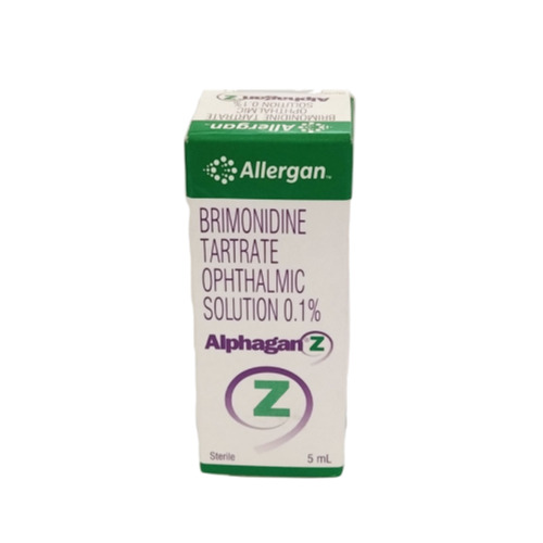 Alphagan Z Eye Drops 5ml Allergan branded carton with ophthalmic solution bottle