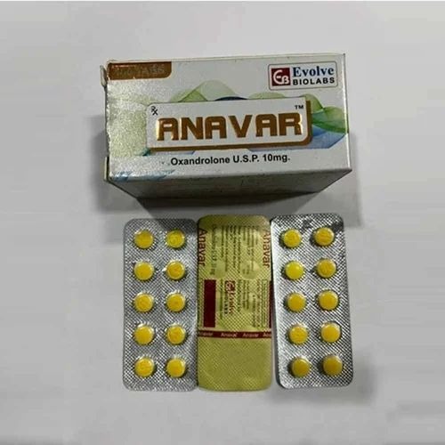 Anavar 10mg 100 Tablets box with outer carton