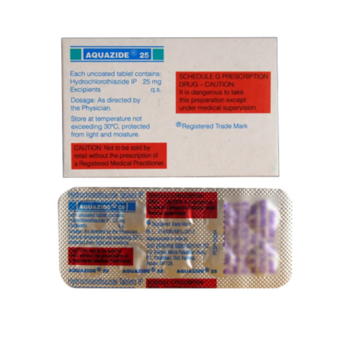 Aquazide 25 hydrochlorothiazide tablets 200 pack Cipla brand