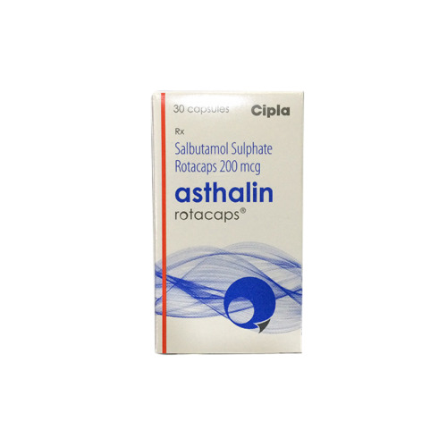 Asthalin 200mcg Rotacaps 30 capsules front box packaging