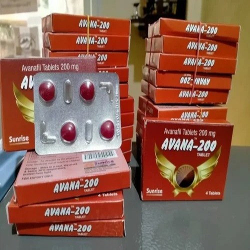 Avana 200 4 Tablets pack – fast-acting ED treatment alternative to Viagra and other generics