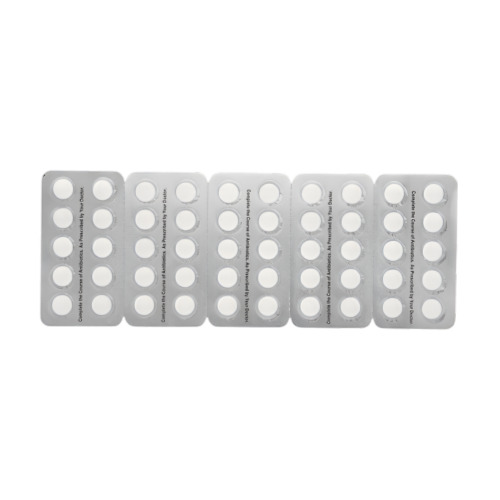 Azee 250mg (Azithromycin) silver blister pack containing multiple rows of white round tablets