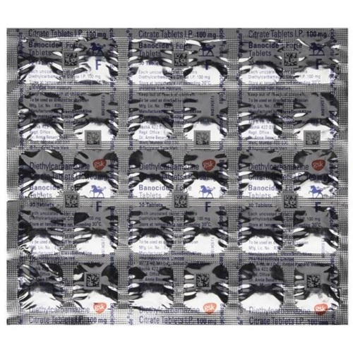 Banocide Forte 100 600 Tablets front box packaging
