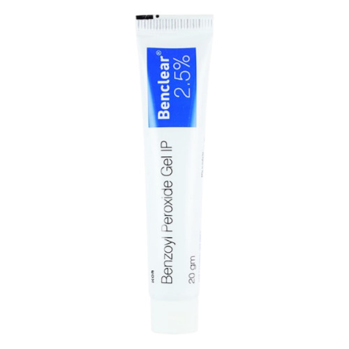 Benclear 2.5% Gel 20gm tube close-up