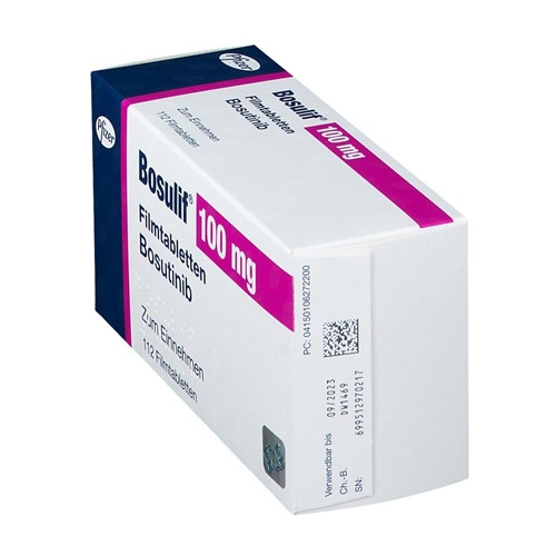Bosulif 100 112 Tablets blister strip close-up