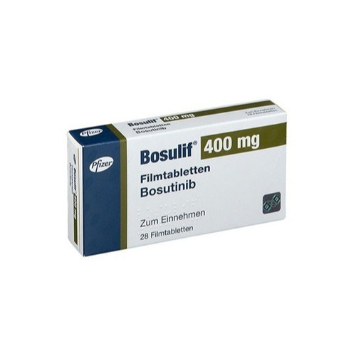 Bosulif 400 28 Tablets blister strip close-up