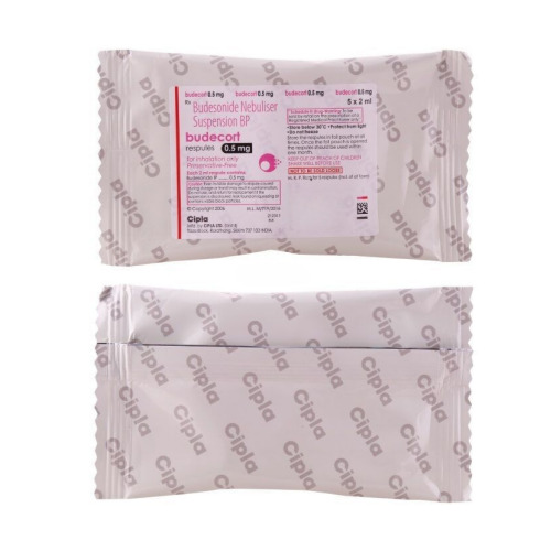 Budecort 0.5mg Respules sachet strips with multiple units