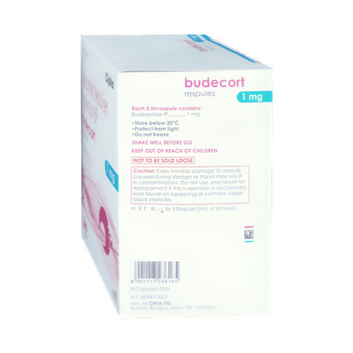 Budecort Respules Cipla large box packaging for nebulization suspension