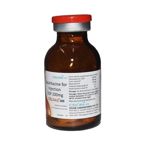 Celdaz 200mg injection brown vial docetaxel cancer treatment medicine online pharmac
