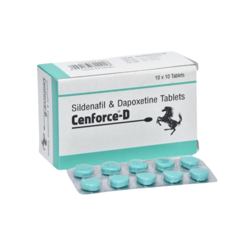Cenforce D 160mg box with tablets and blister strip displayed, packaging and dosage identifiable