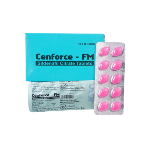 Cenforce FM Sildenafil Citrate 100 tablets full set with box and blister strip