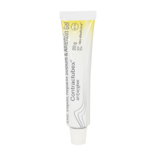 Contractubex Scar Removal Gel 20gm single tube standing upright with printed label visible