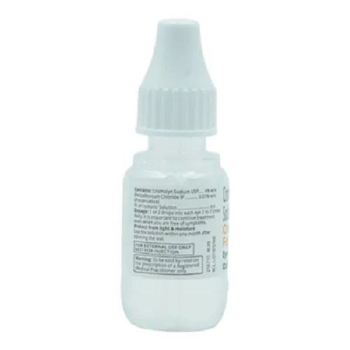 Cromal Forte Eye Drops 2 percent bottle back view