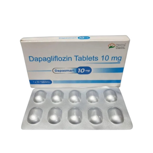 Dapasmart 10mg box with blister pack displayed, tablets and packaging legible