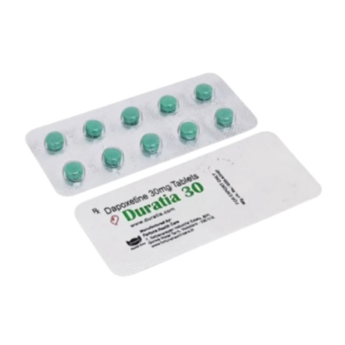 Duratia 30mg tablets blister strip close-up