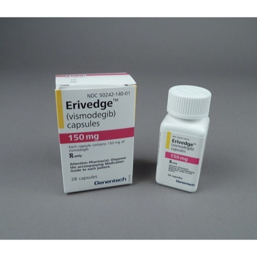 Erivedge 150mg 28 Capsules capsule bottle close-up