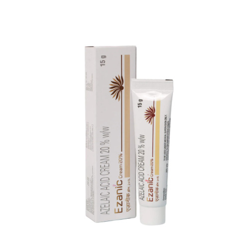 Ezanic Gel 20% (Azelaic Acid) tube with outer carton packaging