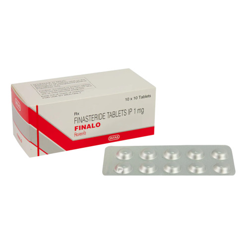 Finalo 1mg 100 Tablets pack – generic finasteride box with blister strip for hair regrowth