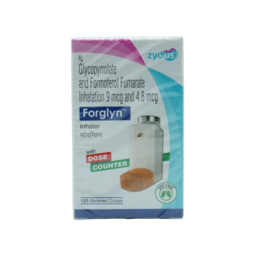 Forglyn Inhaler 120 mdi back side packaging