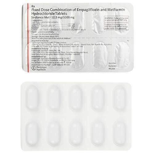 Gibtulio Met 12.5/1000mg blister strip with tablets