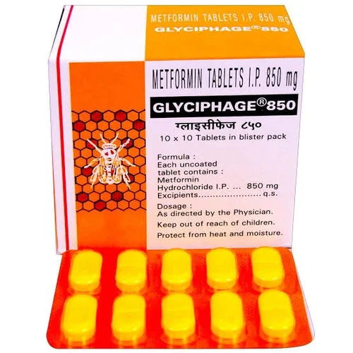 Glyciphage 850mg - 100 Tablets