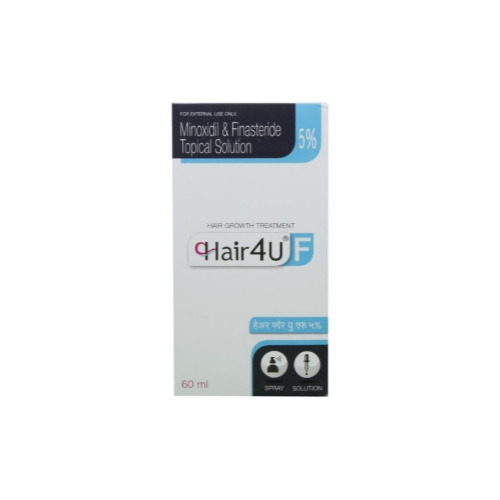 Hair4U F 5% Solution 60ml box, front view with product name and concentration clearly visible