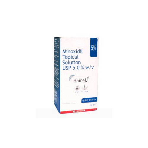 Hair4U 5% Solution 60ml box, front view with product name and concentration clearly visible