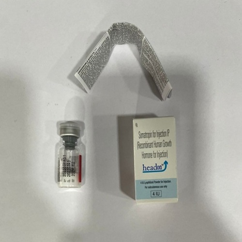 Headon 4IU vial beside its box, vial label and foil strip visible